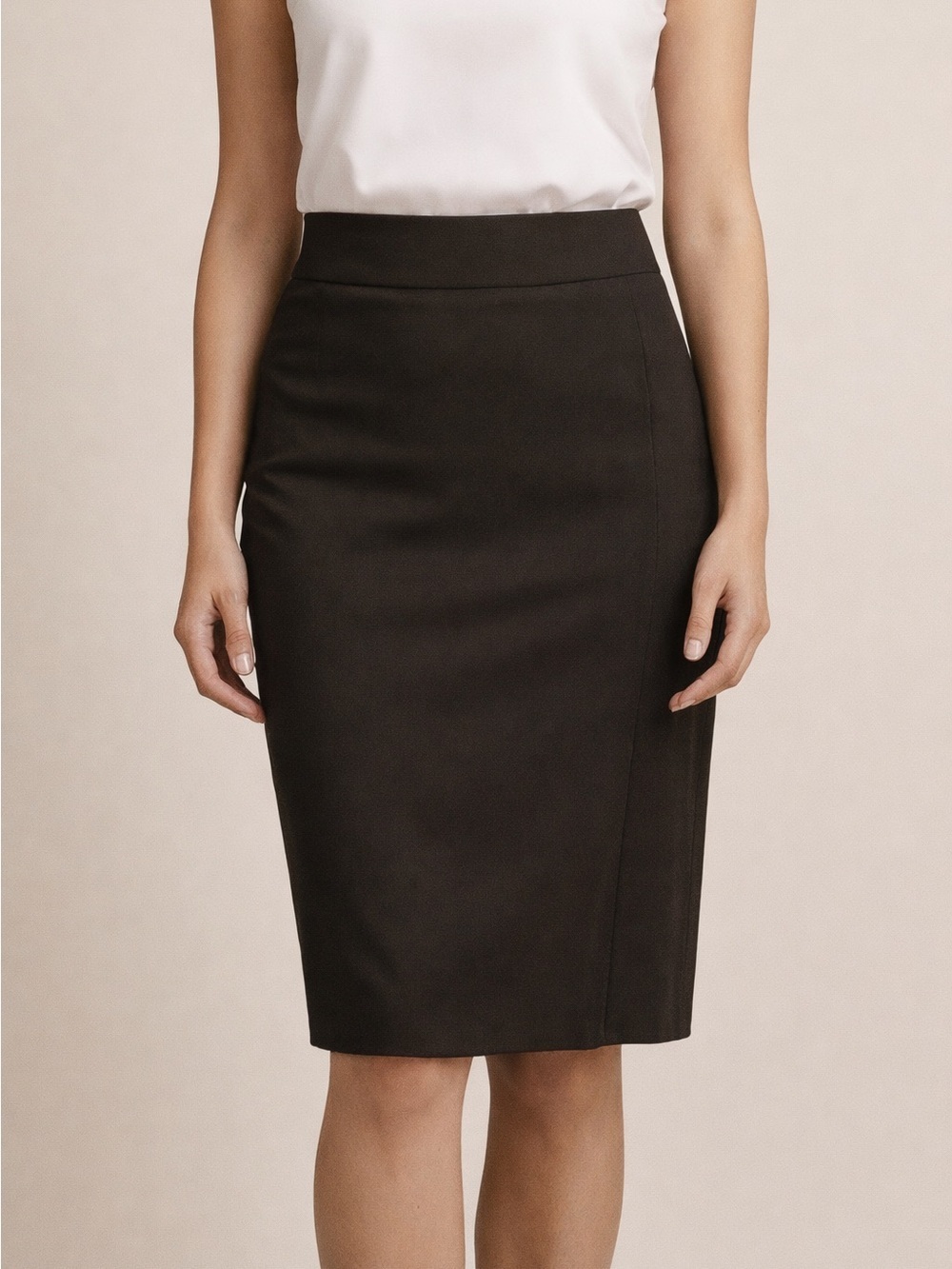 Barneys New York Brown high Waist Pencil Skirt Size 4 interview outfit women